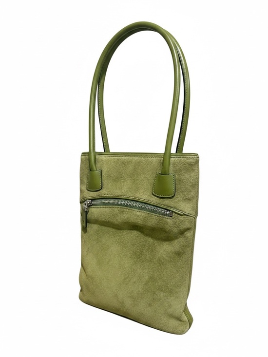 Bally Handbags - Bally Tanal 02 Avocado Green Pig Suede Leather Tote Made in Italy NWT Tag